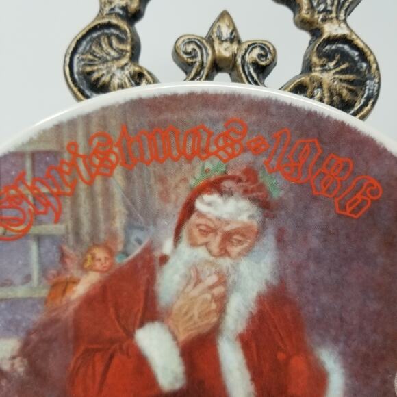 Norman Rockwell Deer Santy Claus Collection 1986 - Picture 3 of 7